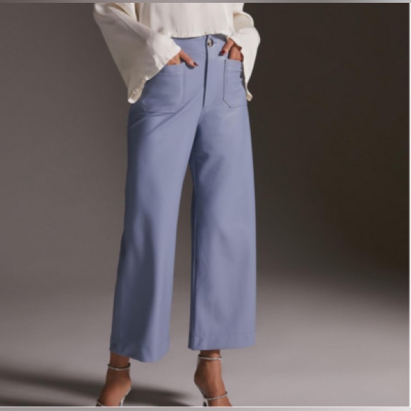 Maeve Pants - Anthropologie Maeve Colette Magic Fabric Crop Wide-Leg Pants – Lavender (NWT)